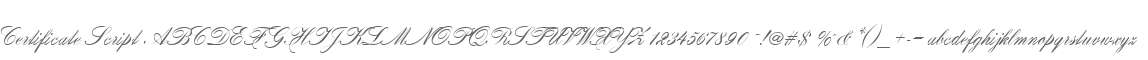 Certificate Script