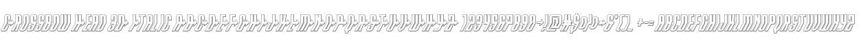 Crossbow Head 3D Italic