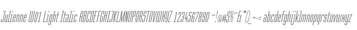Julienne W01 Light Italic