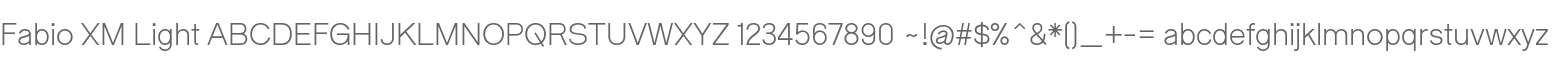 Fabio XM Light