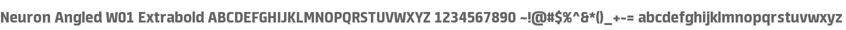 Neuron Angled W01 Extrabold