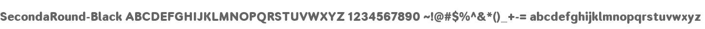 Seconda Round Black