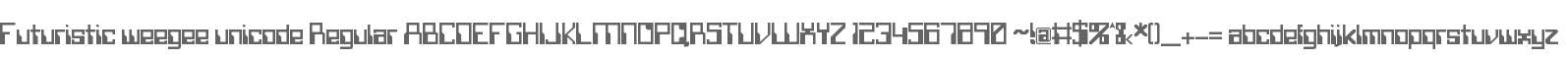 Futuristic weegee unicode
