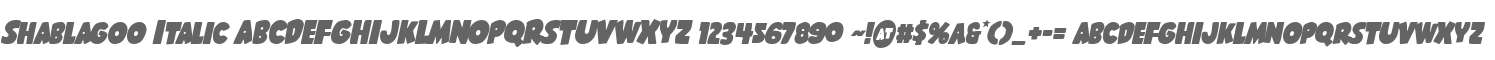 Shablagoo Italic