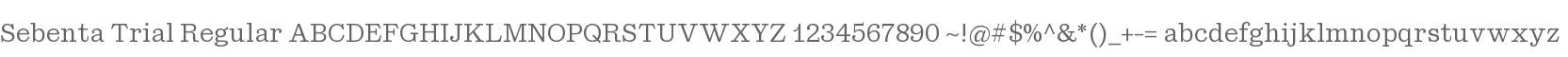 Sebenta Trial