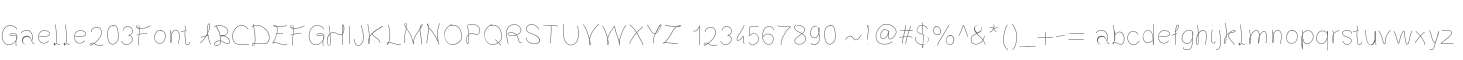 Gaelle203Font