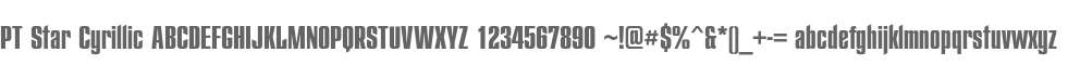 PT Star Cyrillic
