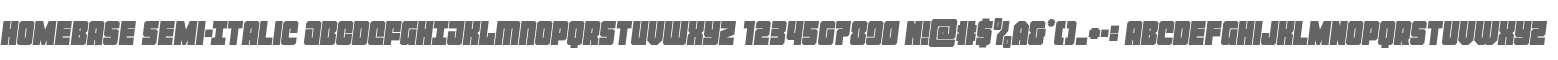 Homebase Semi-Italic