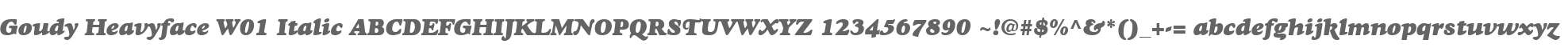 Goudy Heavyface W01 Italic