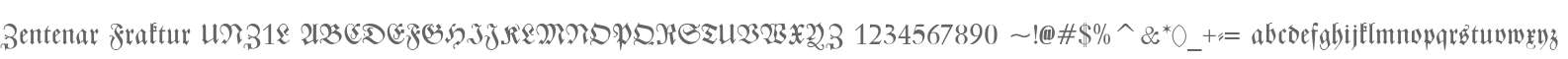 Zentenar Fraktur UNZ1L