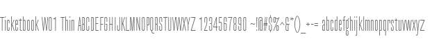 Ticketbook W01 Thin
