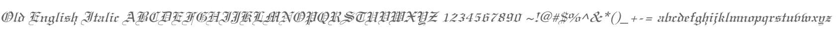 Old English Italic