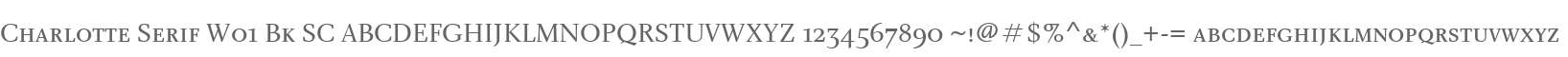 Charlotte Serif W01 Bk SC