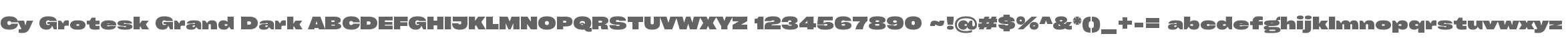 Cy Grotesk Grand Dark