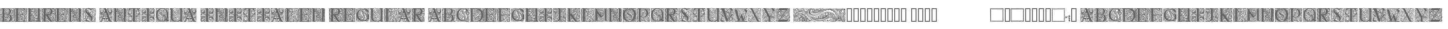 Behrens Antiqua Initialen Regular