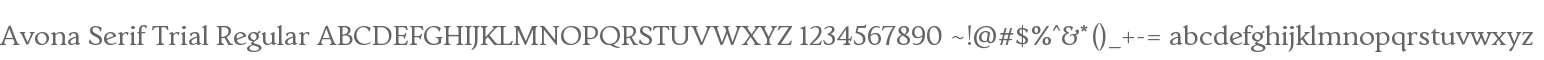 Avona Serif Trial