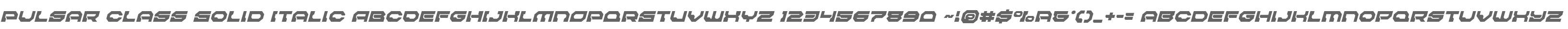 Pulsar Class Solid Italic