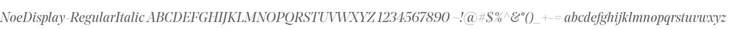 NoeDisplay-RegularItalic