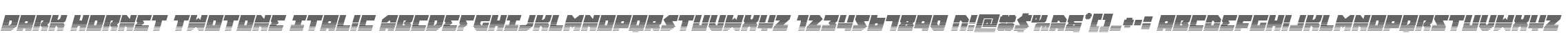 Dark Hornet Twotone Italic