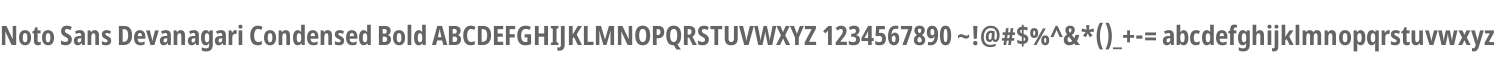 Noto Sans Devanagari Condensed