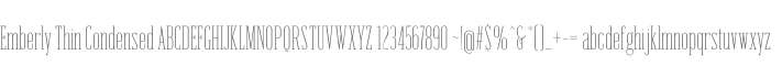 Emberly Thin Condensed