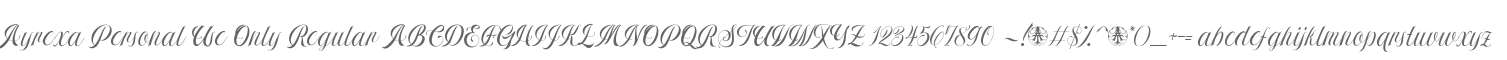 Ayrexa Personal Use Only Regular