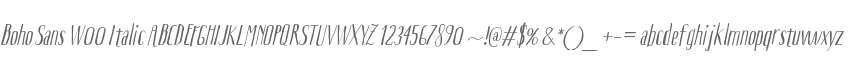 Boho Sans W00 Italic