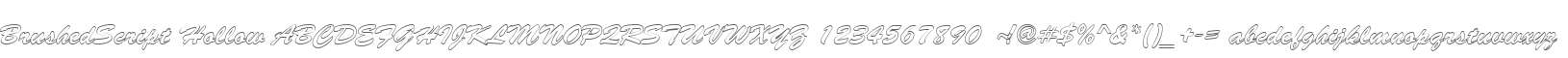 BrushedScript Hollow