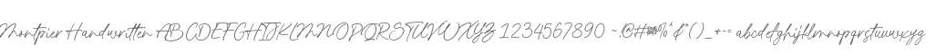 Montpier Handwritten