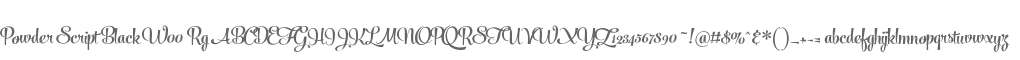 Powder Script Black W00 Rg