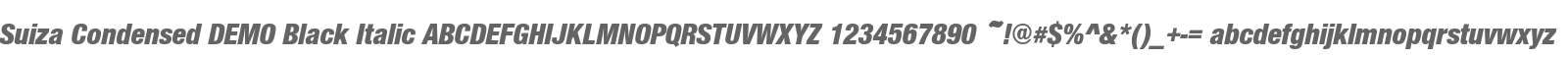 Suiza Condensed DEMO Black