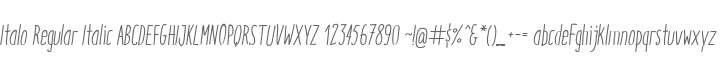 Italo Regular Italic