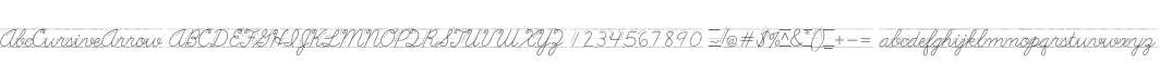AbcCursiveArrow