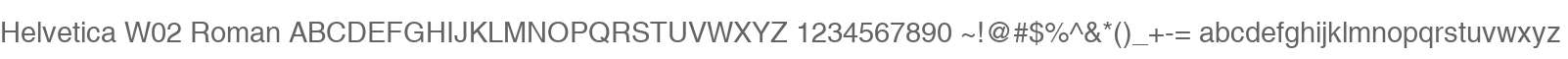 Helvetica W02 Roman