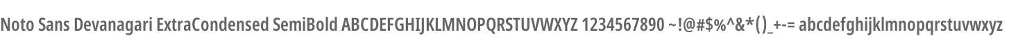 Noto Sans Devanagari ExtraCondensed SemiBold