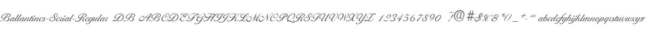 Ballantines-Serial-Regular DB