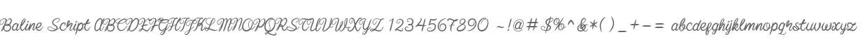 Baline Script