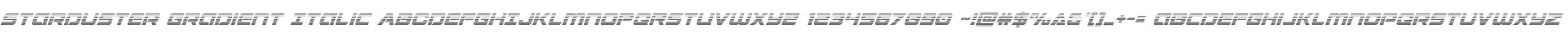 Starduster Gradient Italic