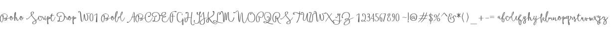 Boho Script Drop W01 Bold
