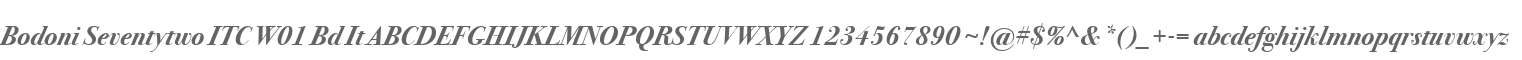 Bodoni Seventytwo ITC W01 Bd It