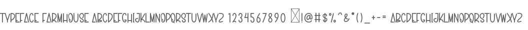 Typeface Farmhouse