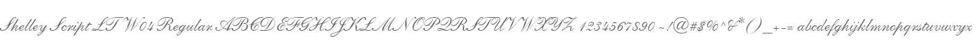 Shelley Script LT W04 Regular