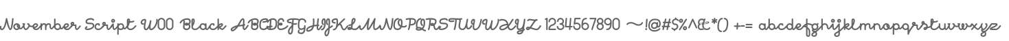 November Script W00 Black