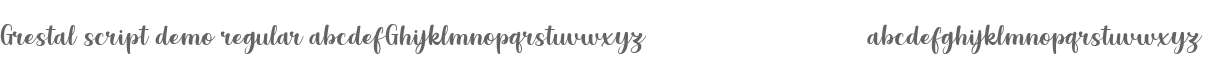 Grestal Script DEMO Regular