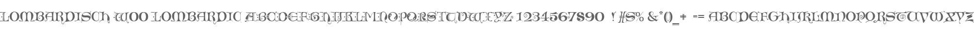Lombardisch W00 Lombardic
