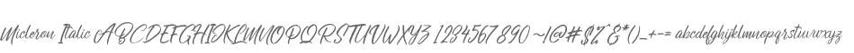 Micleron Italic