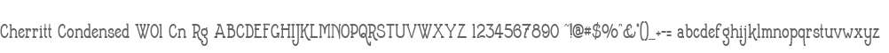 Cherritt Condensed W01 Cn Rg