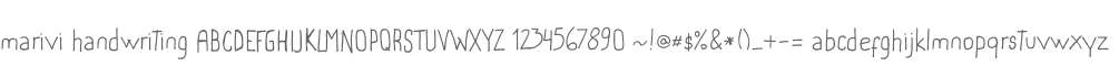 marivi handwriting