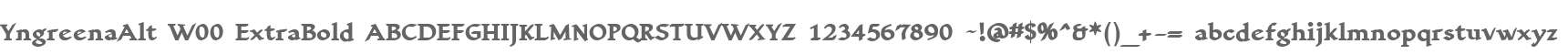 YngreenaAlt W00 ExtraBold