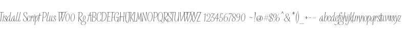 Tisdall Script Plus W00 Rg
